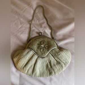 Chic Platinum Evening Bag